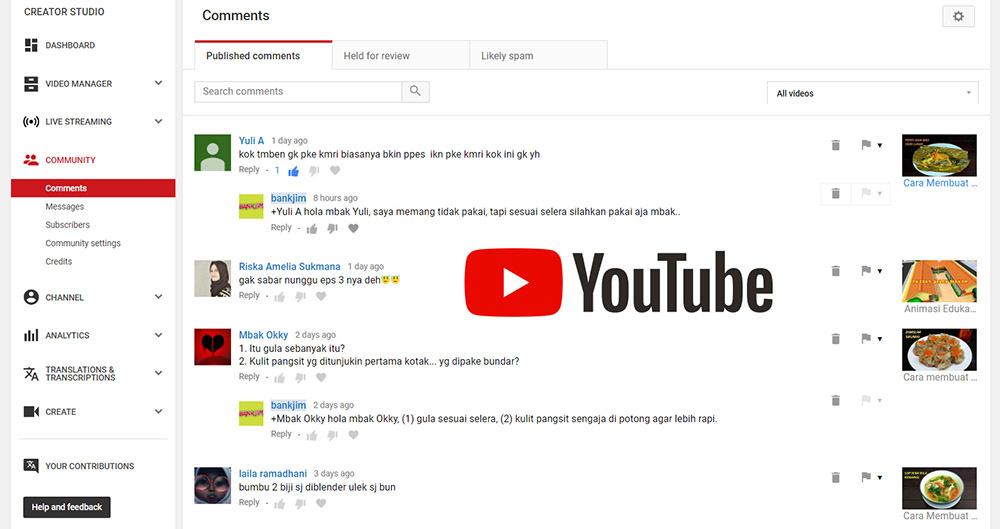 Manfaat Komentar di Youtube